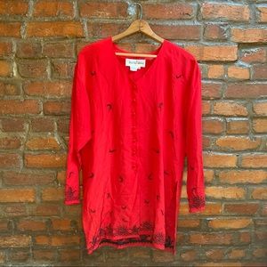 Vintage Diane Van Furstenberg Silk Vintage Tunic Blouse